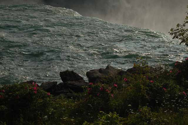 The falls from the US side